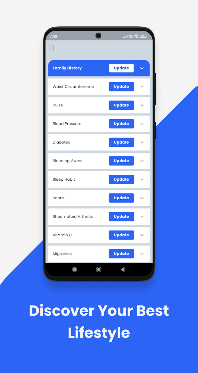 Lifestyle guidance in the YIRA app